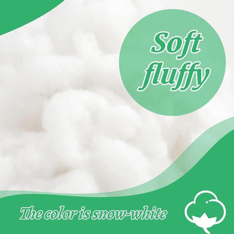 Ftyiwu 100g/3.5oz Stuffing Fiber Fill, Polyester Fiber, Stuffing Pillow, Stuffed for Stuffed Animals, Crafts Crochet, Premium Fiberfill for Filling Crafts DIY - Image 3